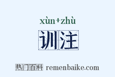 训注是什么意思的图片